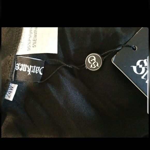 NWT Scarlet Darkness  Gothic Flutter Sleeve Lace Neck A-Line Dress Sz-22W - Picture 10 of 12